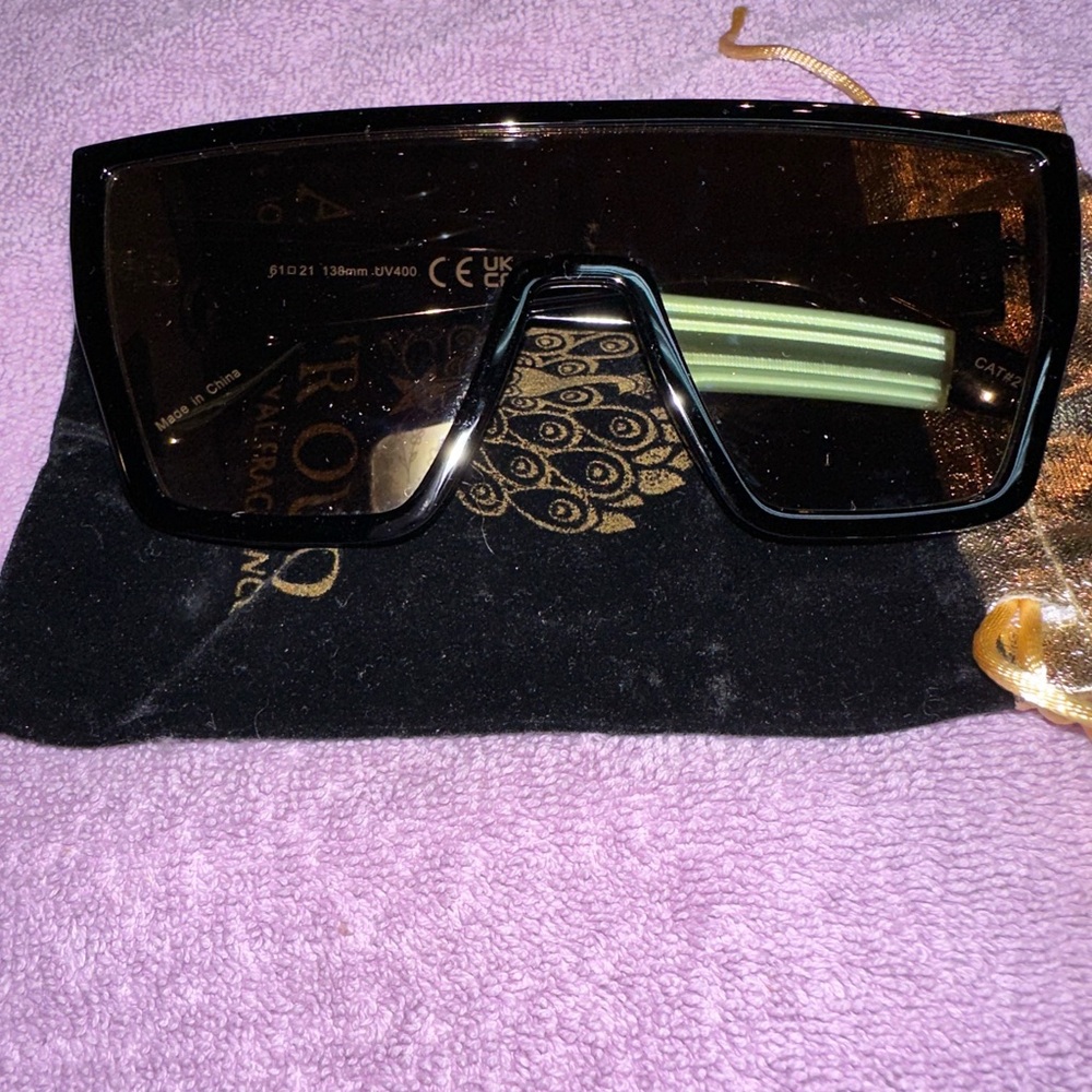 Oversized Shield Sunglasses (ARORA London)
